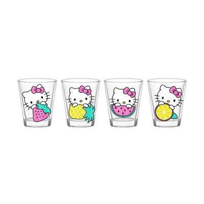 Hello Kitty 4pack Fruit Shot Glass 