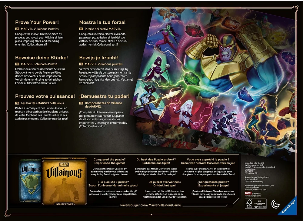 Marvel Villainous Thanos 1000PC 