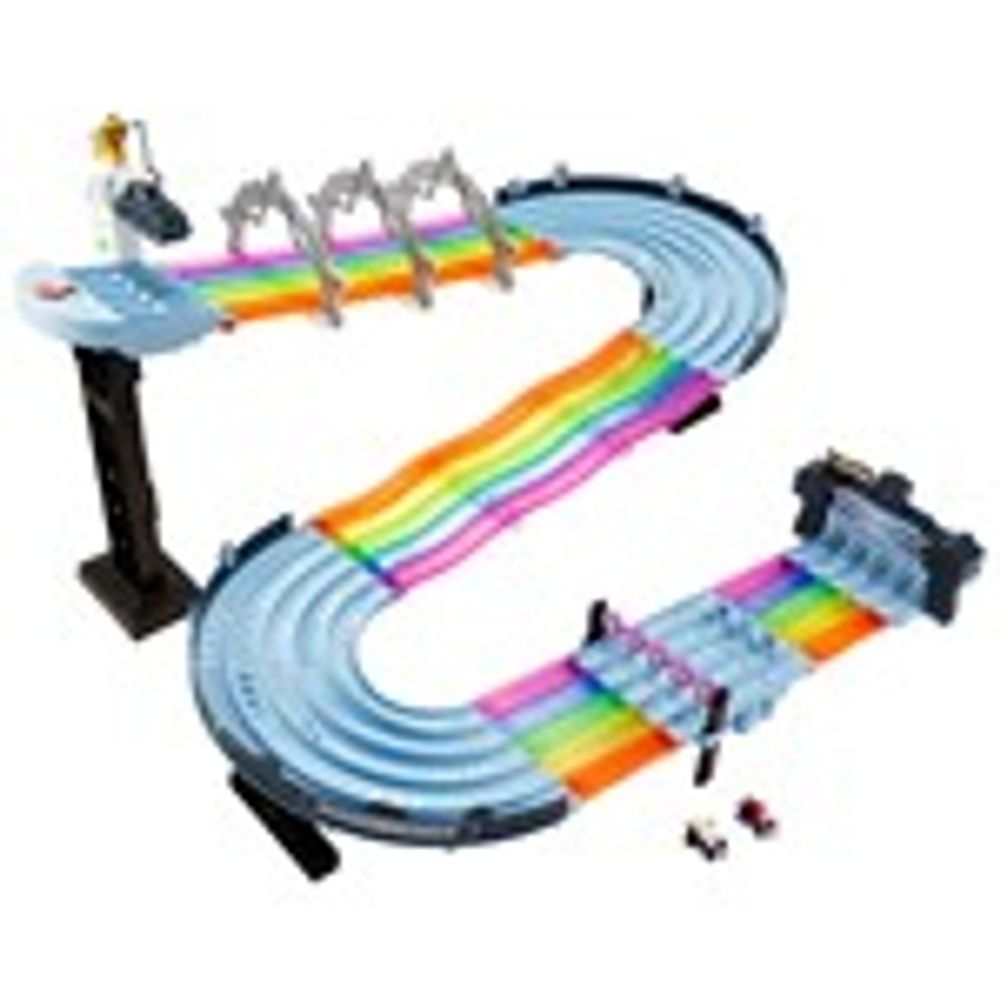 Hot Wheels Mario Kart Rainbow Road Track Set 