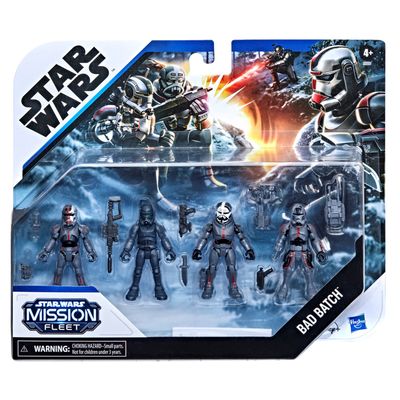 Star Wars Mission Fleet Clone Commando Clash 2.5-Inch-Scale Action Figure 4-Pack 