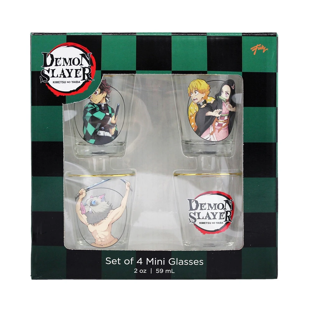Demon Slayer Shot Glasses 4 Pack 