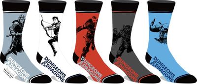 Dungeons & Dragons 5pk Socks 