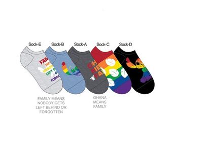 Lilo & Stitch Rainbow Sock 5 Pack  
