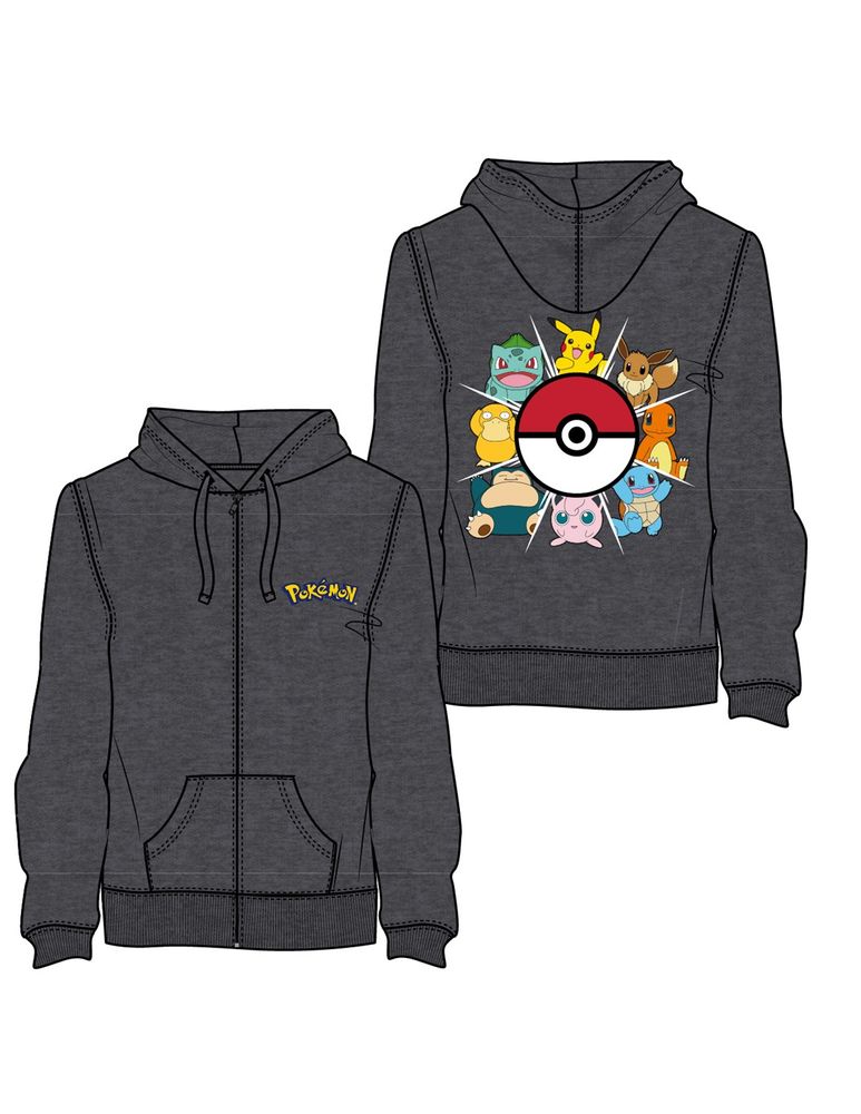 Pokemon Starter Zip Hoodie - S 