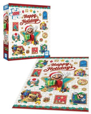 Super Mario “Happy Holidays” 1000 Piece Puzzle 