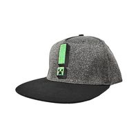 Boys Minecraft Creeper Grey Hat 