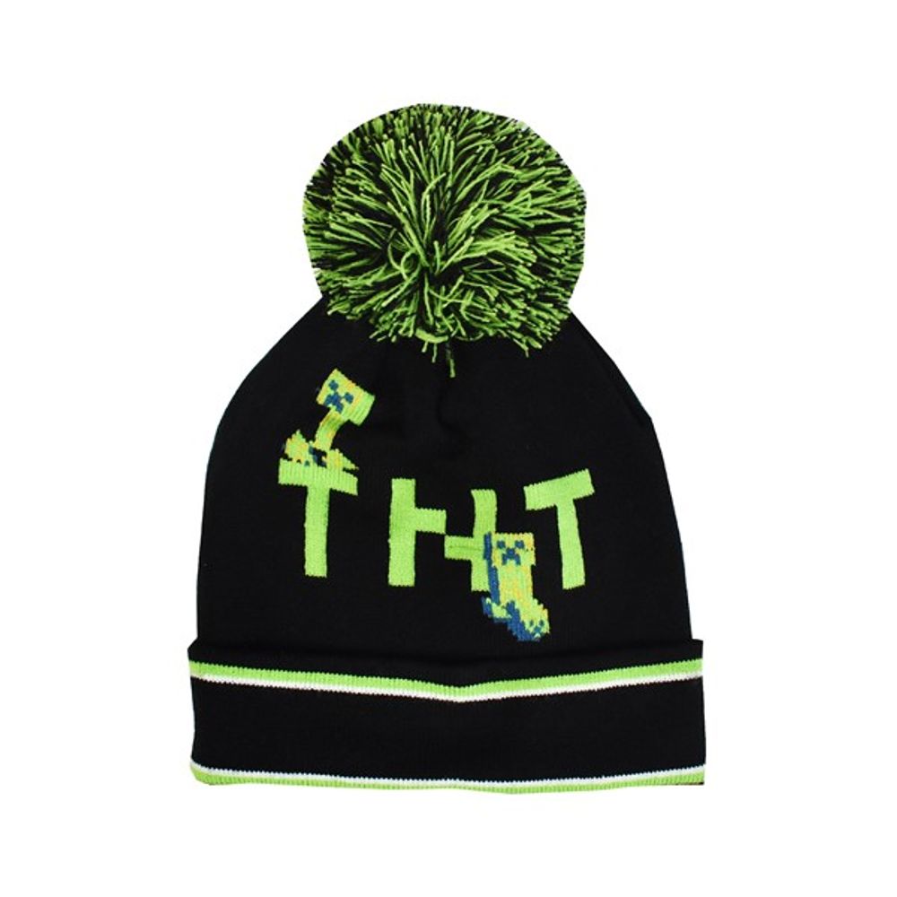 Boys Minecraft Tnt Pom Beanie 