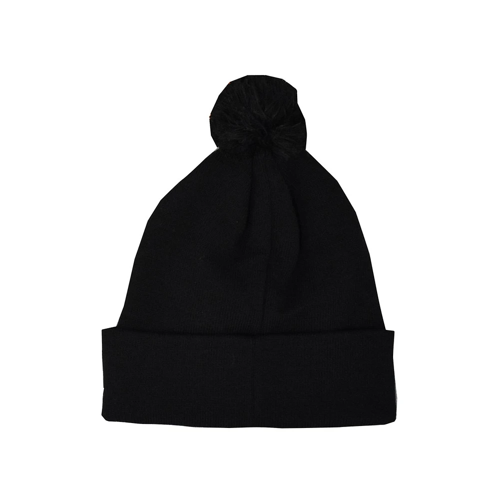 Adult Black Pokeball Pom Beanie 