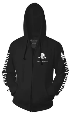 Playstation Black Zip Hoodie - XL 