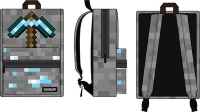 Minecraft Axe Grey Backpack 