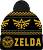 Zelda Black And Yellow Pom Beanie 