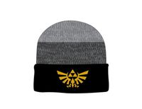 The Legend of Zelda Hylian Crest Grey And Gold Beanie 