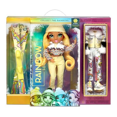 Rainbow High Winter Break Sunny Madison – Yellow Winter Break Fashion Doll 