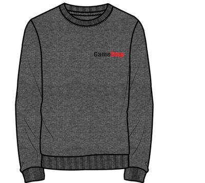 GameStop Charcoal Grey Crew Sweater