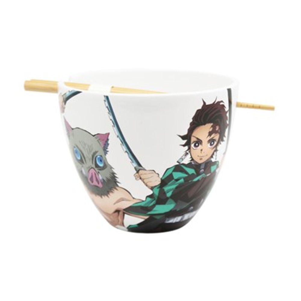 Demon Slayer Ramen Bowl With Chopsticks 