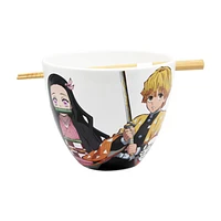 Demon Slayer Ramen Bowl With Chopsticks 