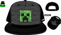 Minecraft Black And Green Youth Hat 