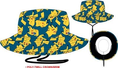 Pokemon Pikachu Bucket Hat 