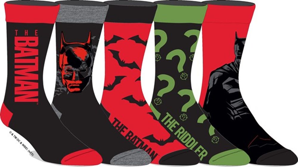 The Batman 5pack Socks 