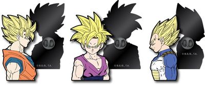 Dragon Ball Z 3pk Lapel Pin Set 