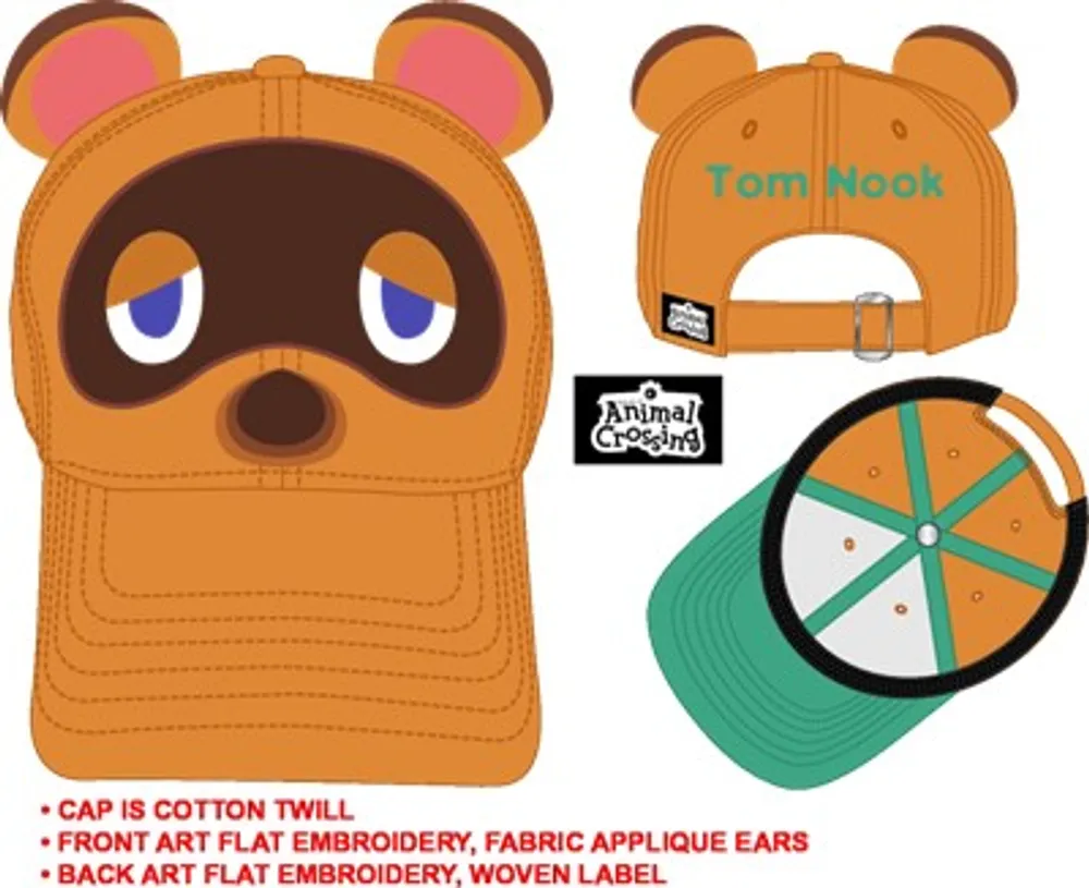 Tom Nook Animal Crossing Hat With Ears 