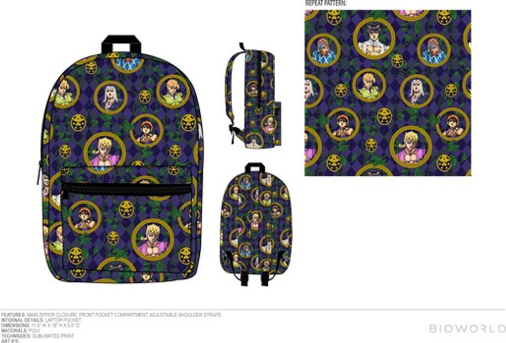 Jojo Bizarre Adventure Backpack 