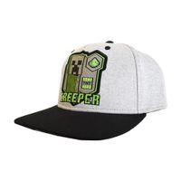 Minecraft Kids Black Grey Snapback 