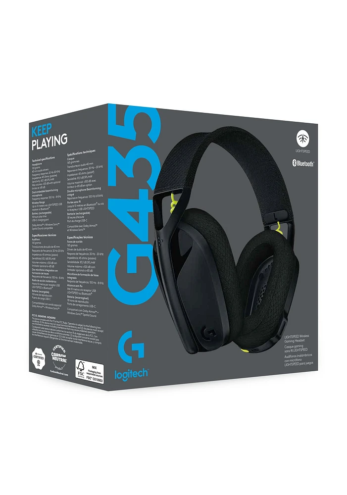 Casque sans fil Logitech G435 noir 