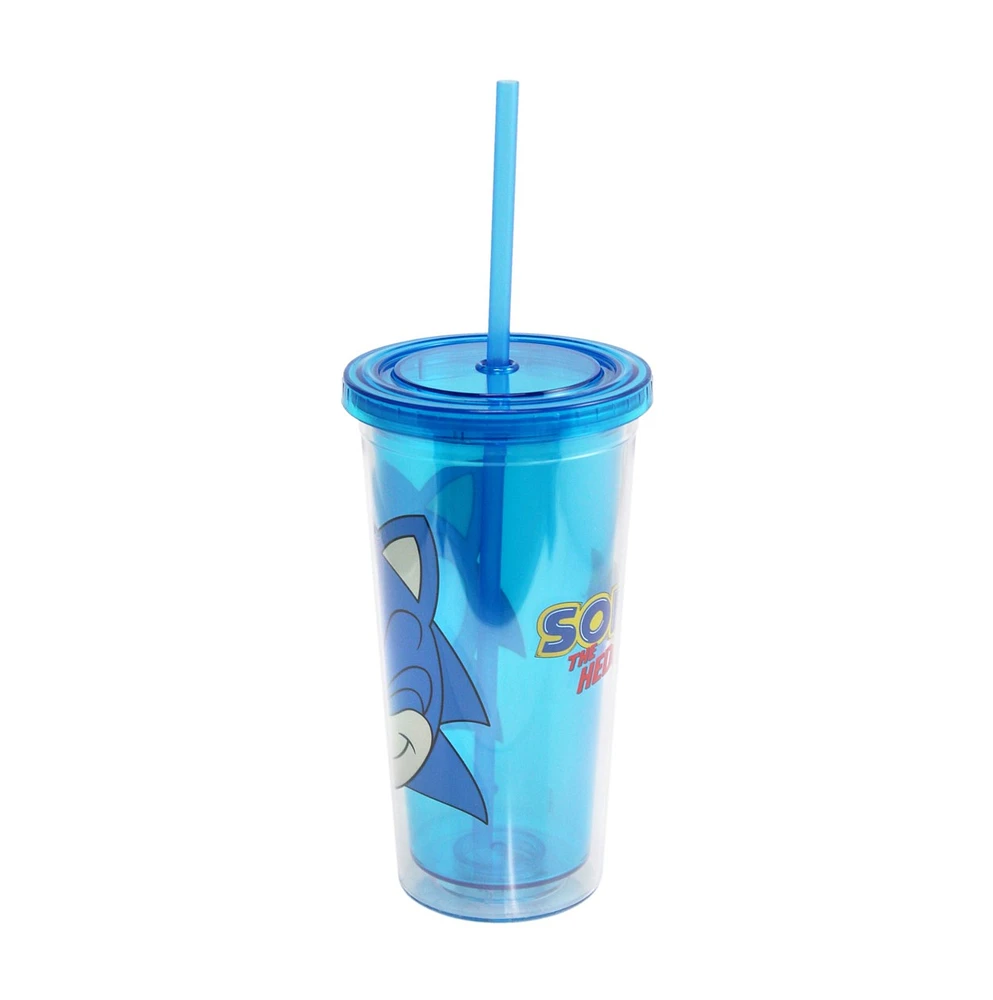 Sonic Blue Face Tumbler 