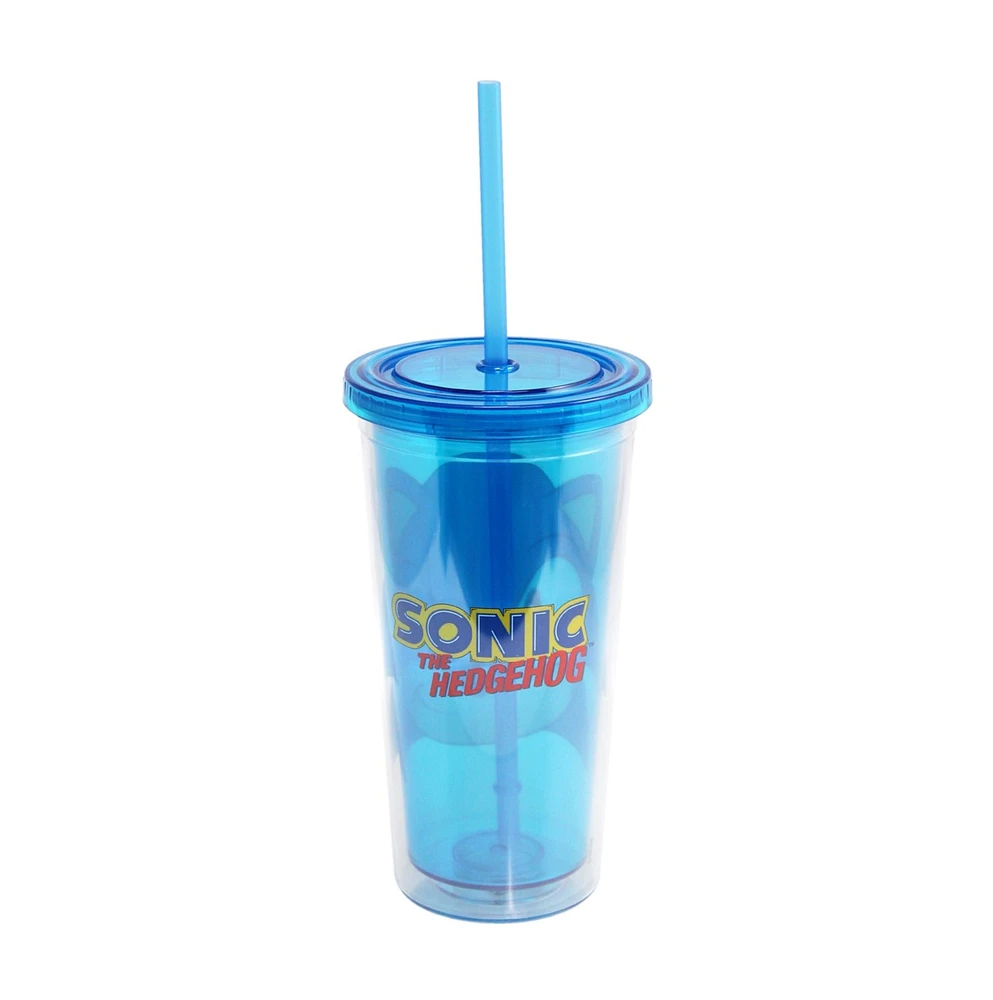 Sonic Blue Face Tumbler 