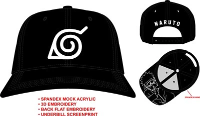 Naruto Logo Stretch Snapback 