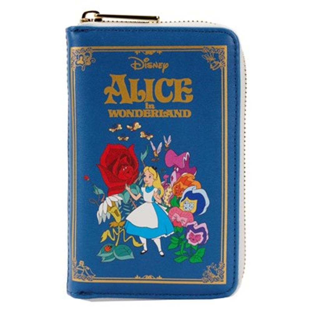 Alice And Wonder Zip Book Wallet 