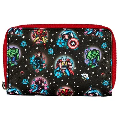 Avengers Tattoo Zip Wallet 