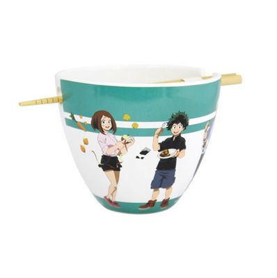 My Hero Academia Ramen Bowl With Chopsticks 