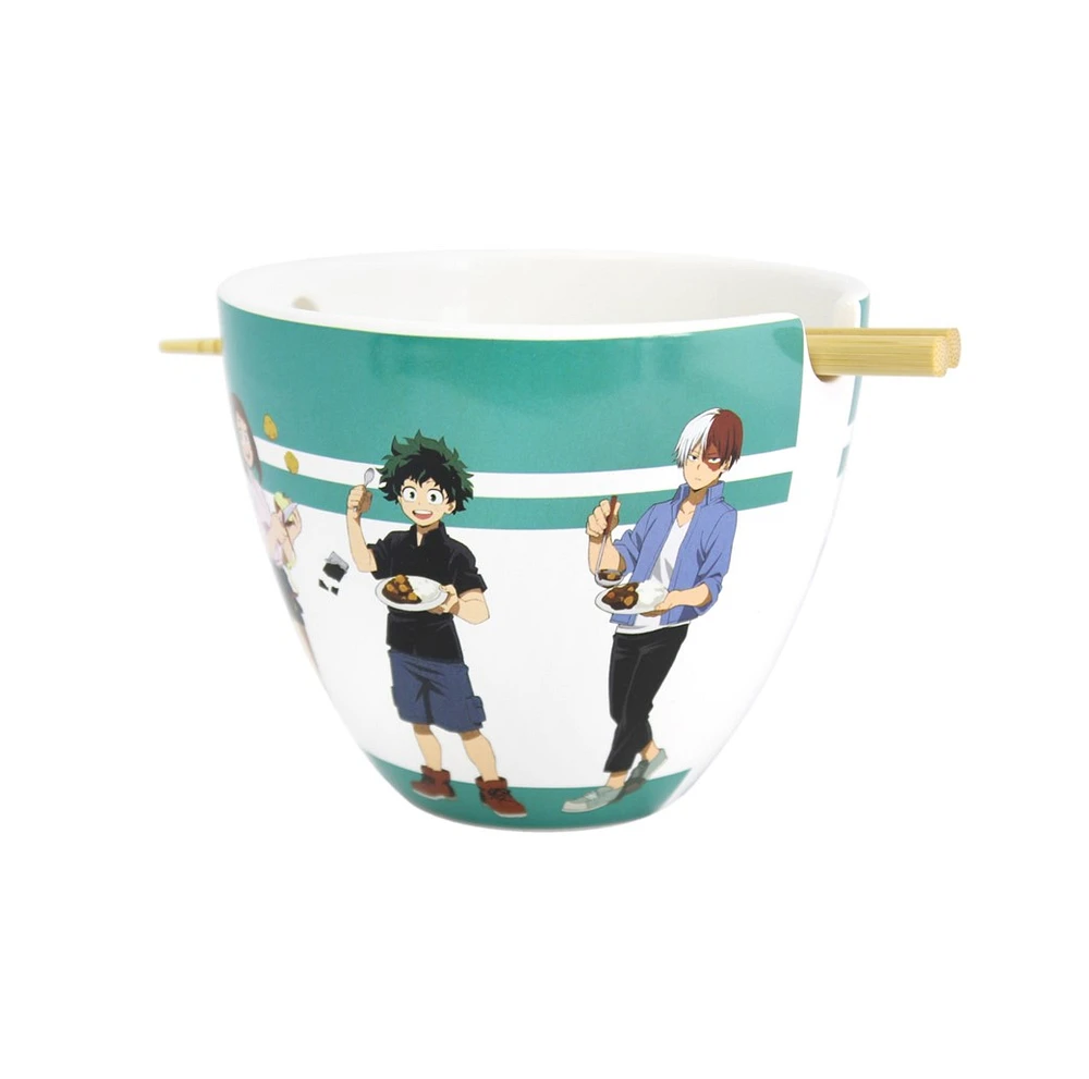 My Hero Academia Ramen Bowl With Chopsticks 