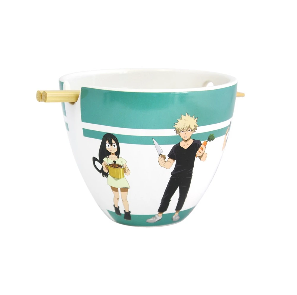 My Hero Academia Ramen Bowl With Chopsticks 
