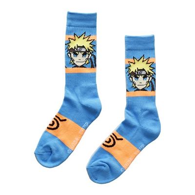 Naruto Close Up Blue Socks 