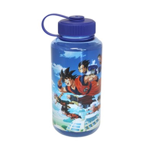 Just Funky Dragon Ball Z Buu Saga Chibi Sticker Bomb Plastic Water Bottle,  32 oz 