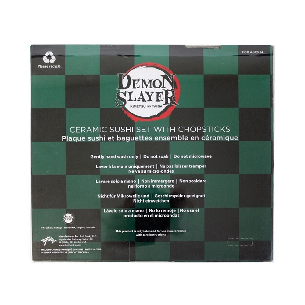Demon Slayer Sushi Set avec baguettes 