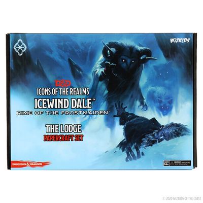 Dungeons & Dragons Icons of the Real: Icewind Dale: Rime of the Frostmaiden The Lodge Papercraft Set 