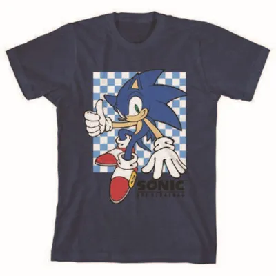 Sonic Kids Checkered Tshirt - TG 