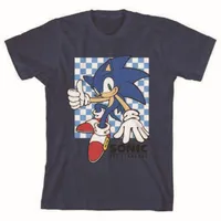 Sonic Kids Checkered Tshirt - XL 