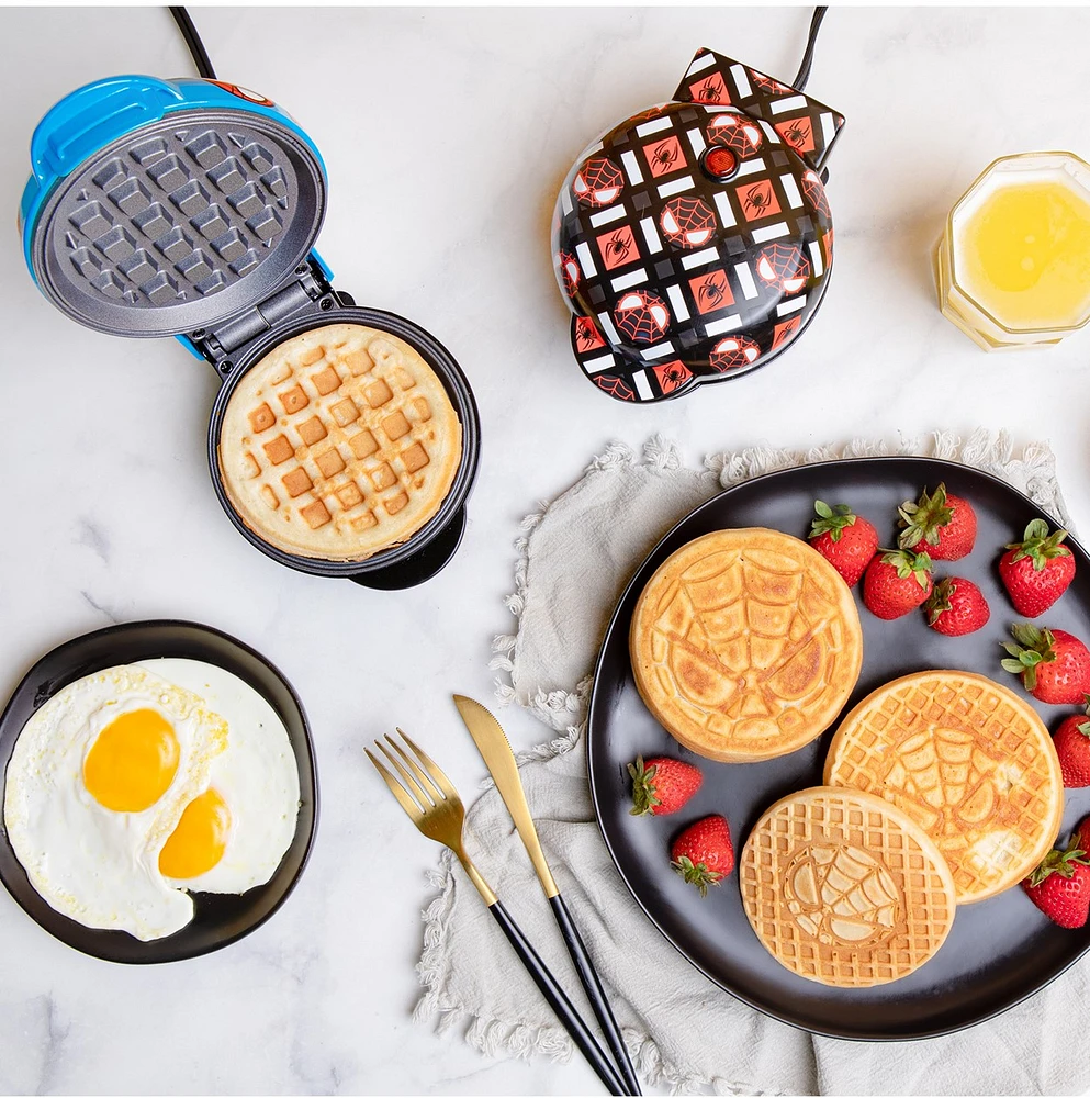 Marvel Spiderman and Miles Morales Mini Waffle Maker Set 