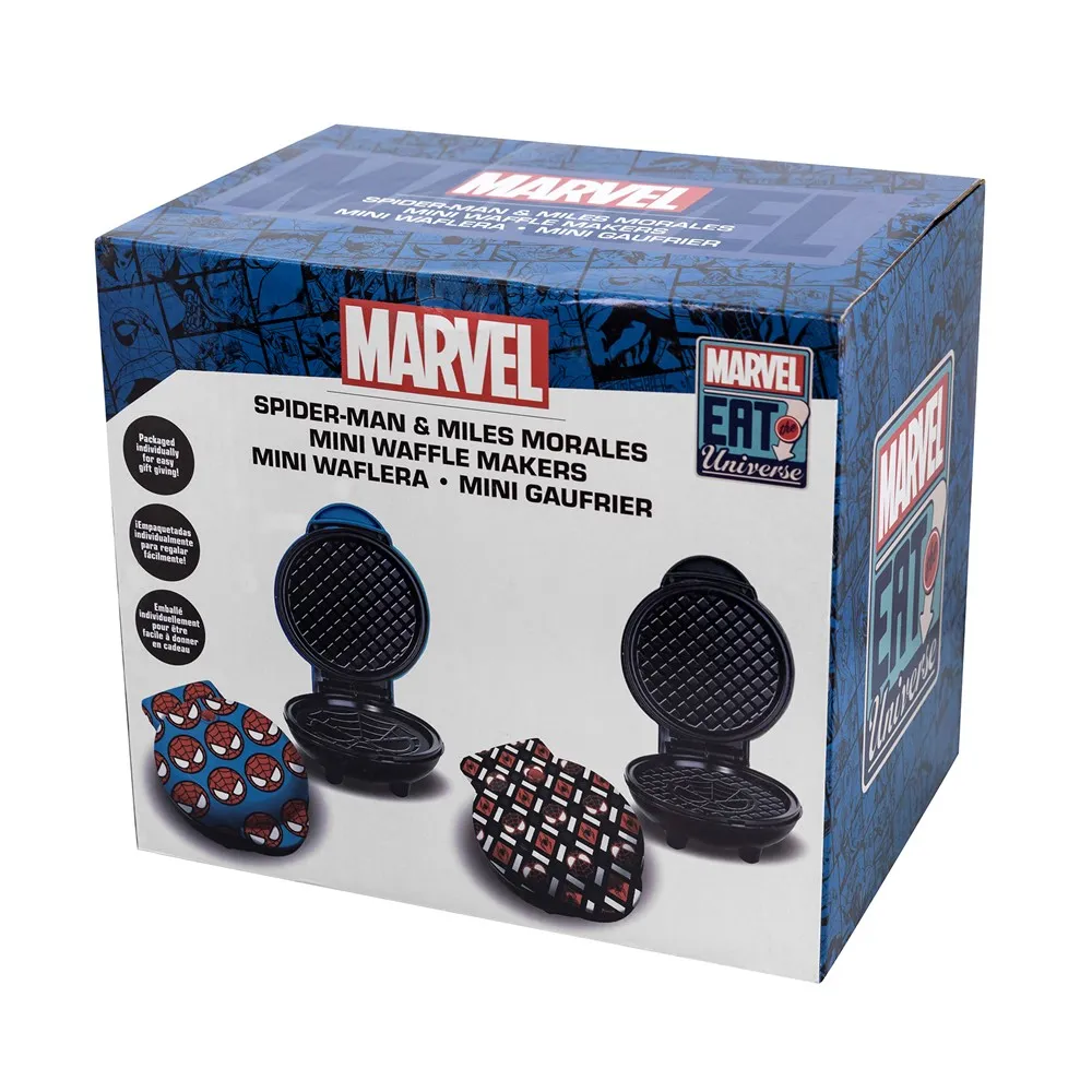 Marvel Spiderman and Miles Morales Mini Waffle Maker Set 