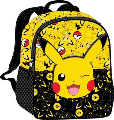 Pikachu Black and Yellow Kids Backpack 