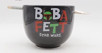 Star Wars Boba Fett Ramen Bowl With Chopsticks 