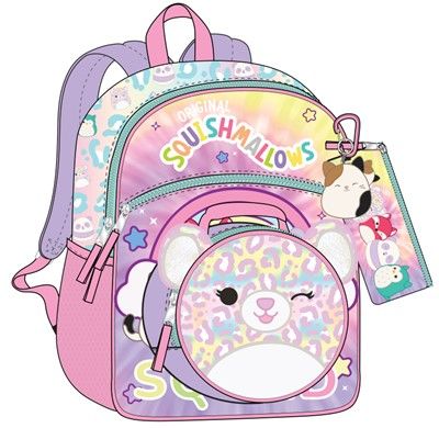 Squishmallows 5 Piece Backpack Set 