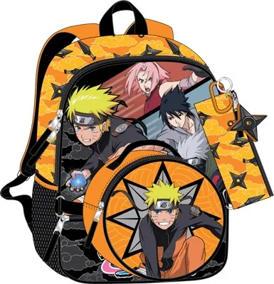 Naruto 5 Piece Backpack Set 