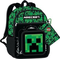 Minecraft 5 Piece Backpack Set 