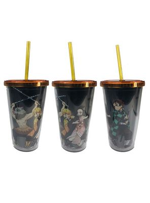 Demon Slayer Cup with Straw Group Shot 